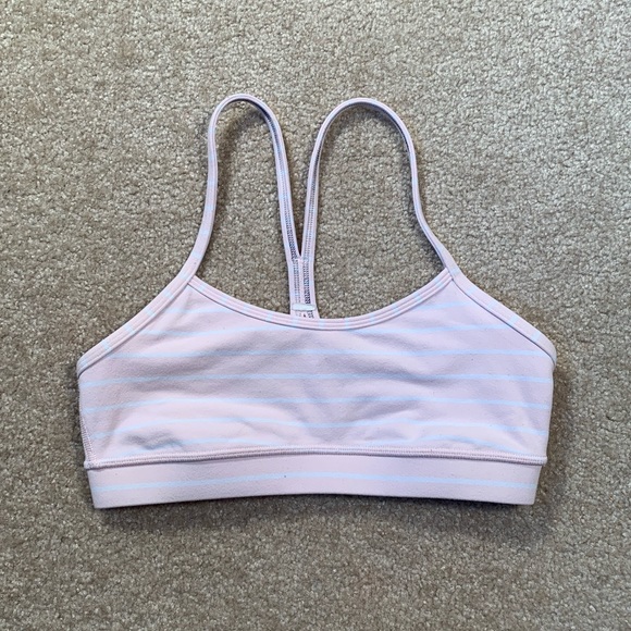 Lululemon Pink Flow Y Bra Size 4 - Picture 1 of 4